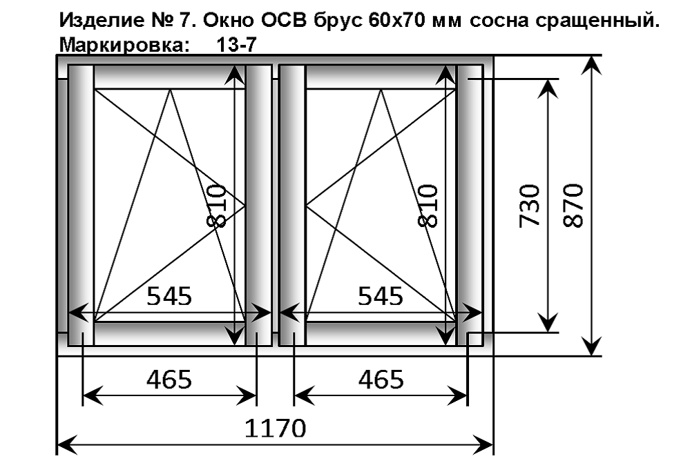 Схема пластикового окна