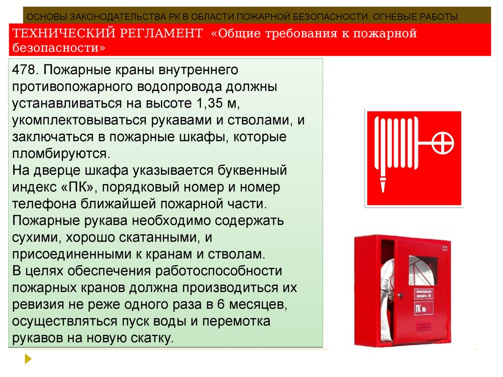 Документ содержит требования пожарной безопасности
