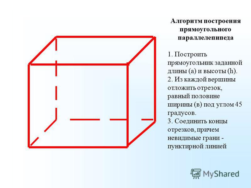 Ширина прямоугольного параллелепипеда 3 3 4