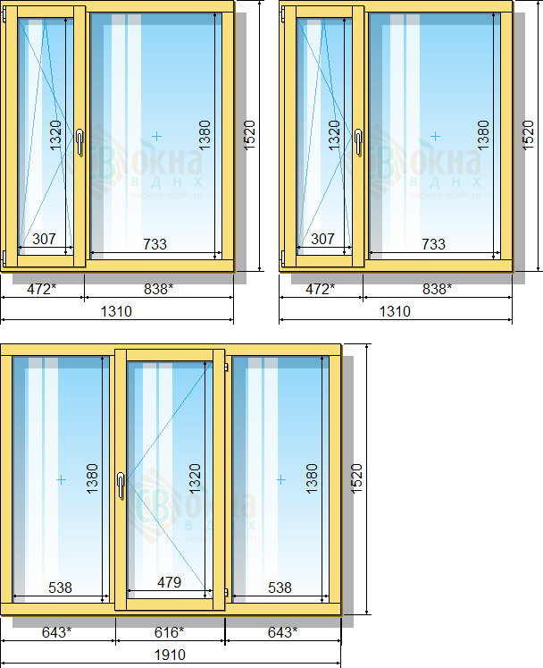 Размеры окон в частном доме