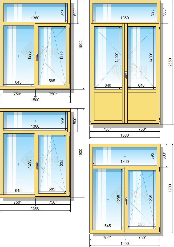Стандартные размеры окна в частном доме фото
