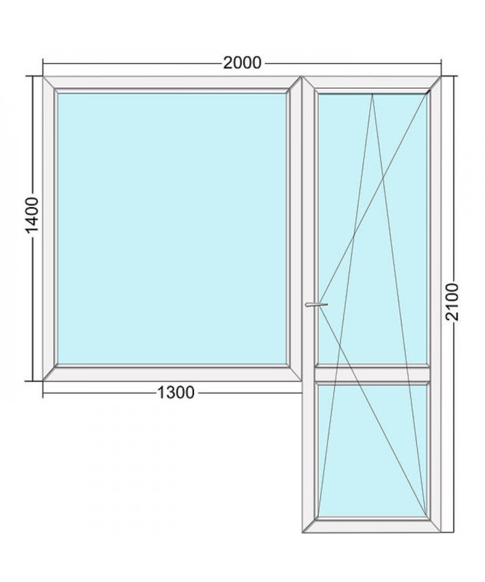 Размер окна на балконе. Балконный блок 1400x2050. Окно 2100мм и балконный блок. Балконный блок окно 2100мм правое.